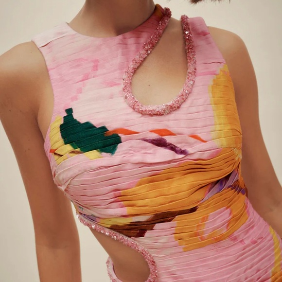 AJE JOLIE ABSTRACT DRESS - XS - Picture 2 of 6